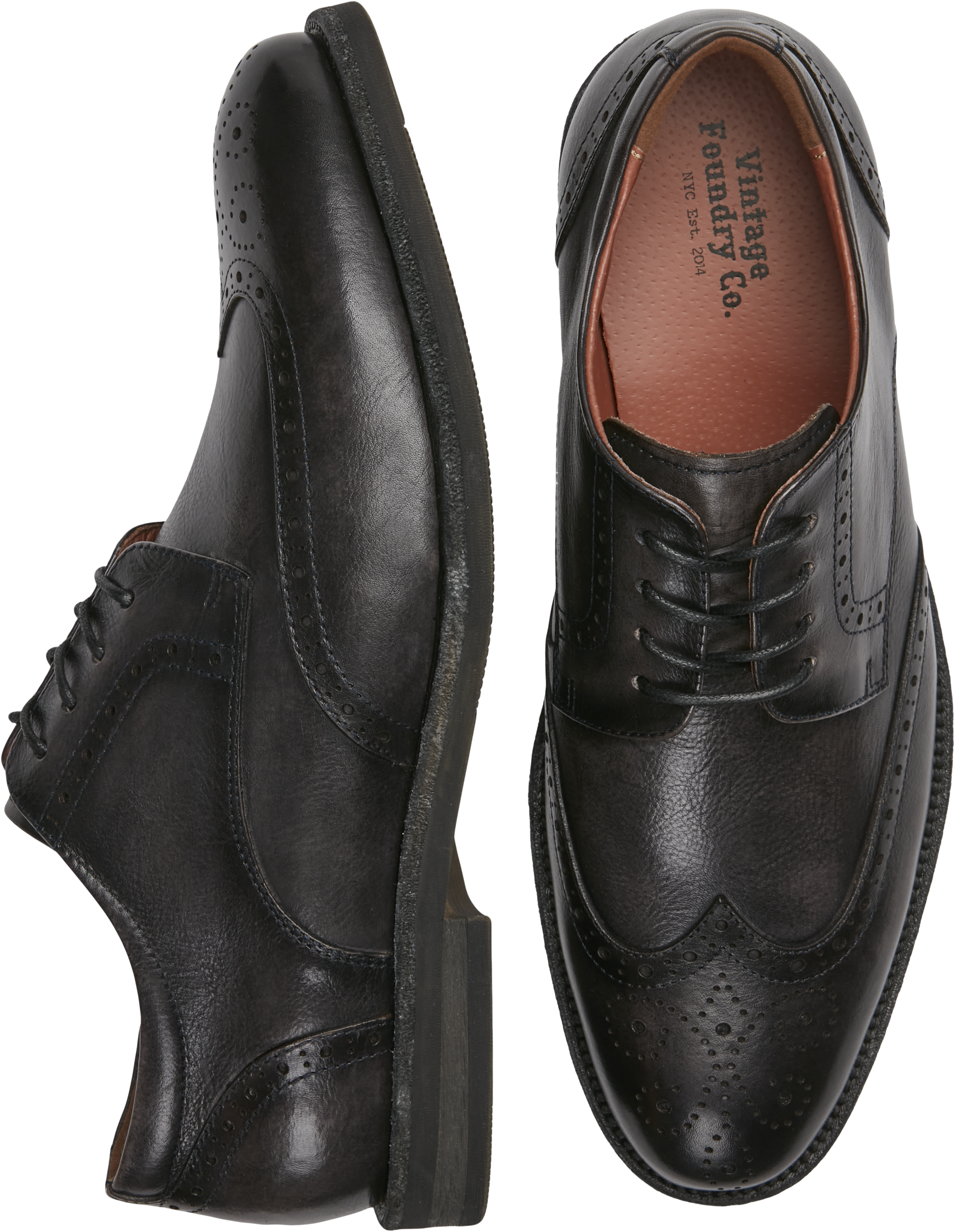Vintage foundry wingtip oxford hot sale