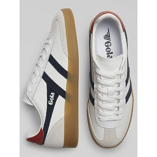 Gola Men's Viper T-Toe Gum Bottom Sneakers White - Size: 9 1/2 D-Width TMW413895413