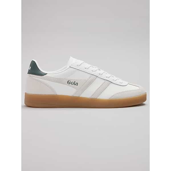 Gola Men's Viper T Toe Gum Bottom Sneakers White/Evergreen - Size: 9 1/2 D-Width