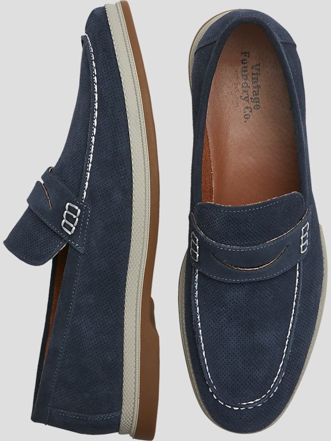 Vintage Foundry Menahan Suede Penny Loafers