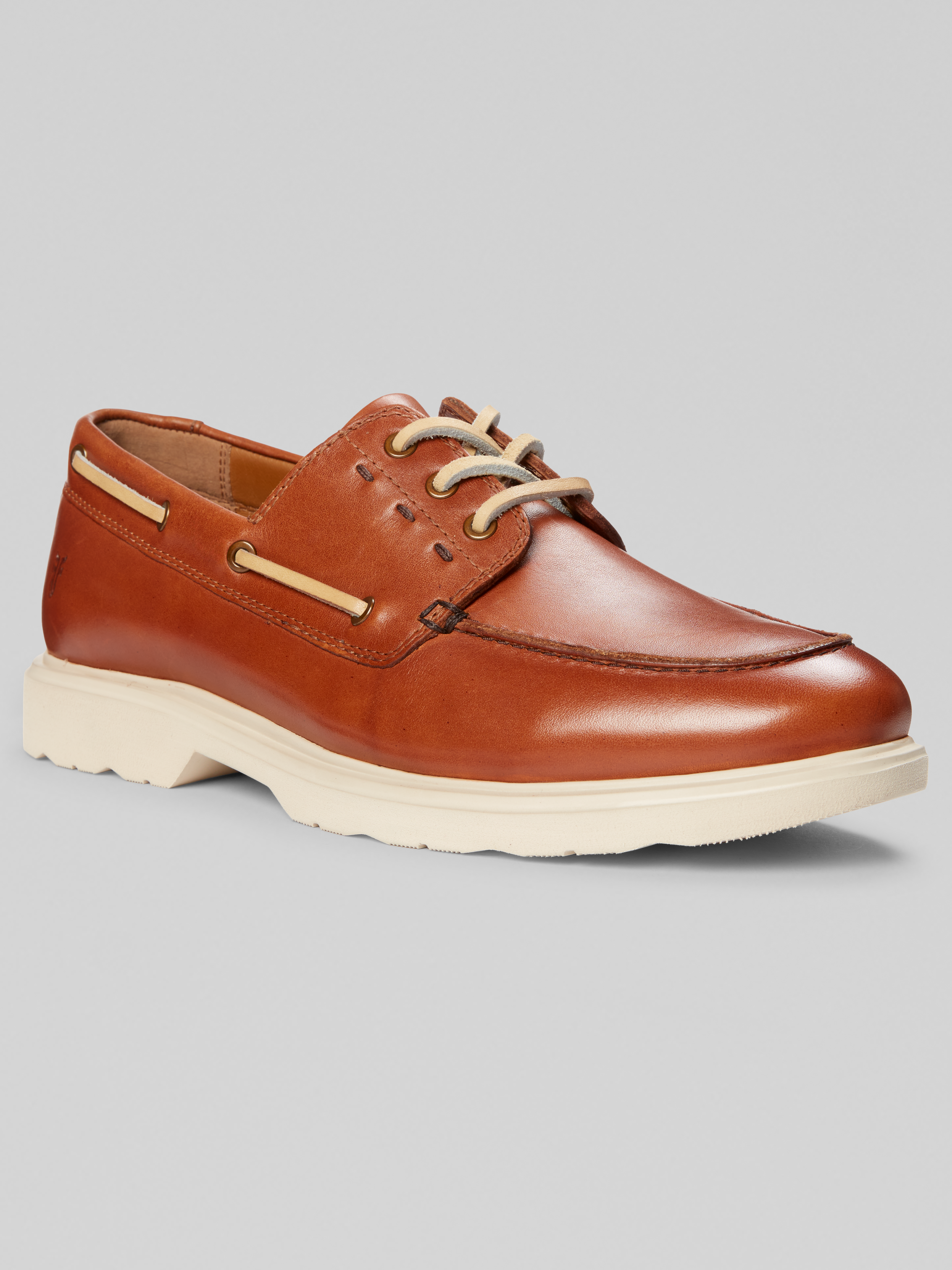 Connor Leather Lace-Up Boat Shoes