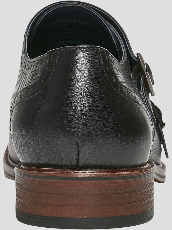 Vintage Foundry Morgan Leather Monk Strap Cap Toe Oxfords