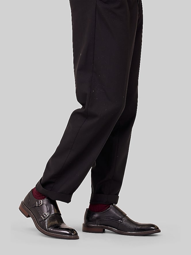 Vintage Foundry Morgan Leather Monk Strap Cap Toe Oxfords