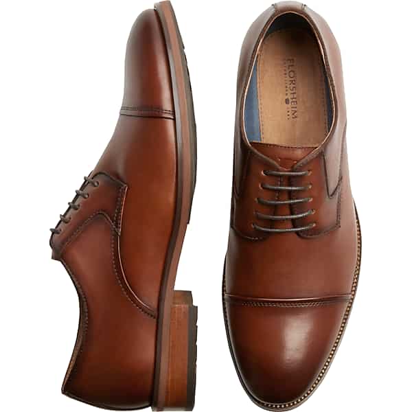 Florsheim Men's Surge Leather Cap Toe Oxfords Tan - Size: 12 D-Width TMW414L20405