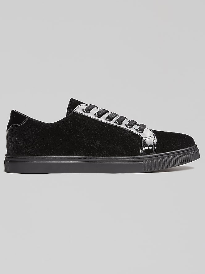 Belvedere Rico Formal Velvet Lace-Up Sneakers