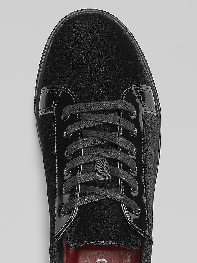 Belvedere Rico Formal Velvet Lace-Up Sneakers