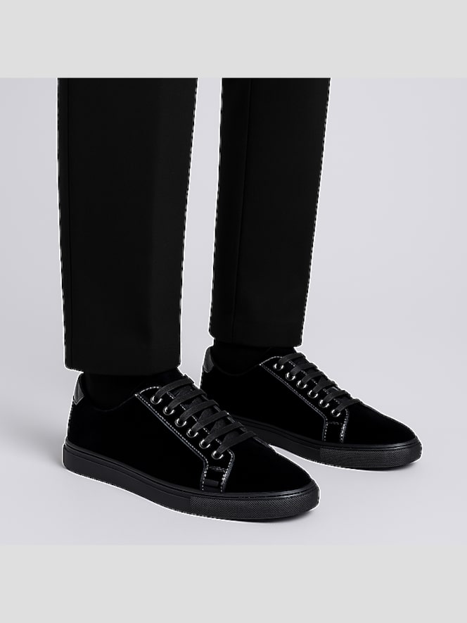 Belvedere Rico Formal Velvet Lace-Up Sneakers