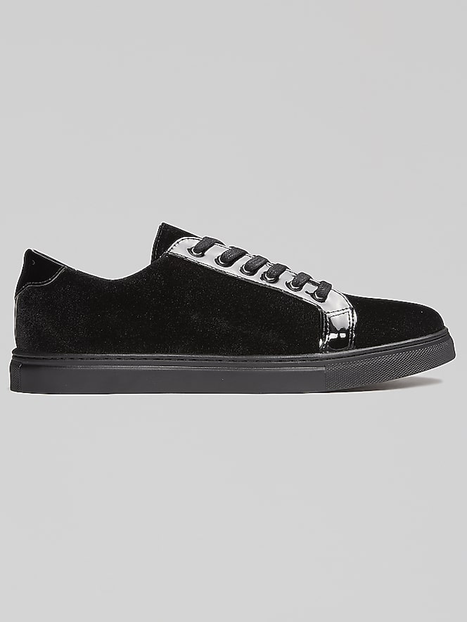 Belvedere Rico Formal Velvet Lace-Up Sneakers