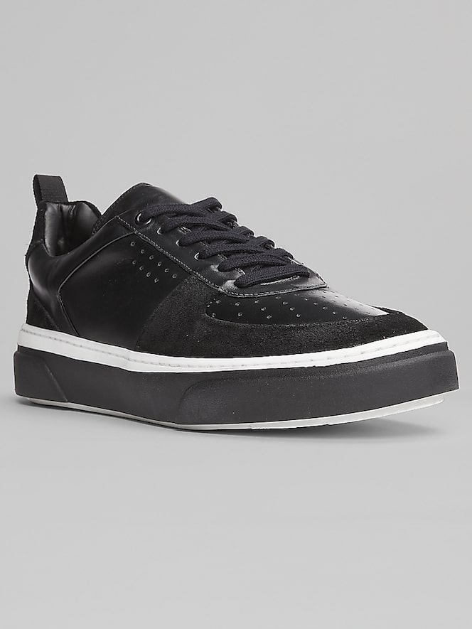Belvedere Calico Leather Lace-Up Sneakers