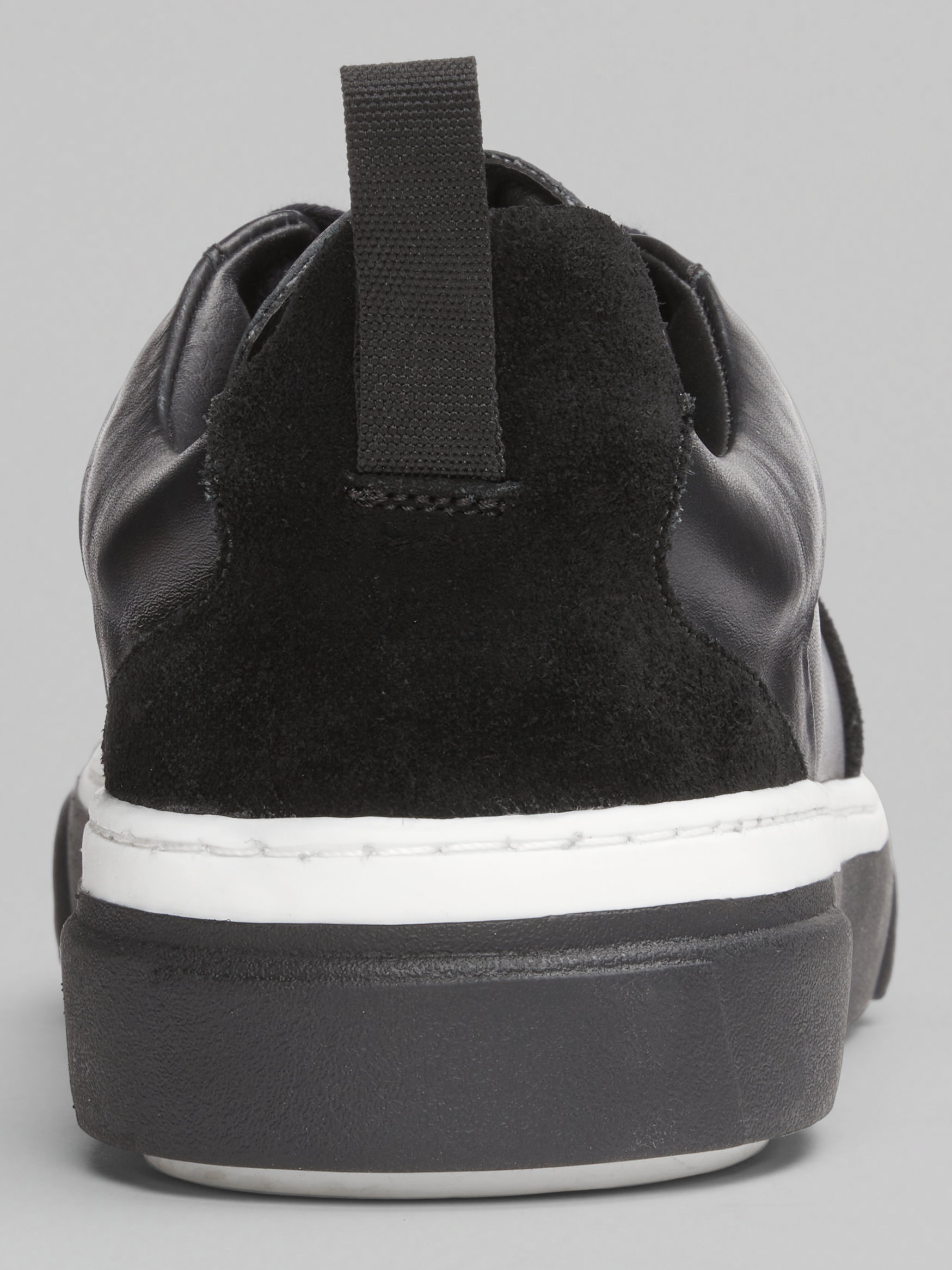 Calico Leather Lace-Up Sneakers