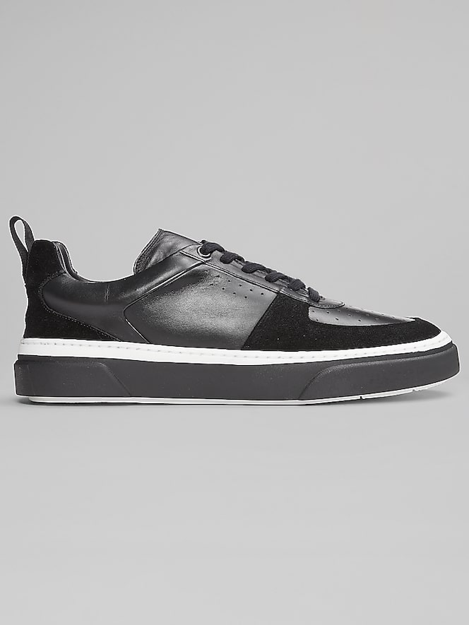Belvedere Calico Leather Lace-Up Sneakers