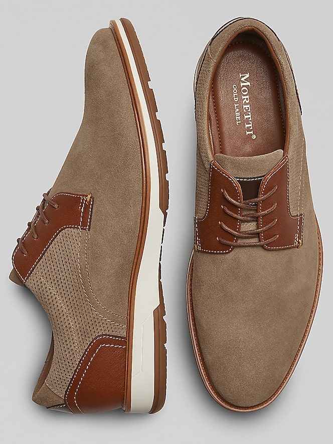 Moretti Republic Plain Toe Leather Oxfords