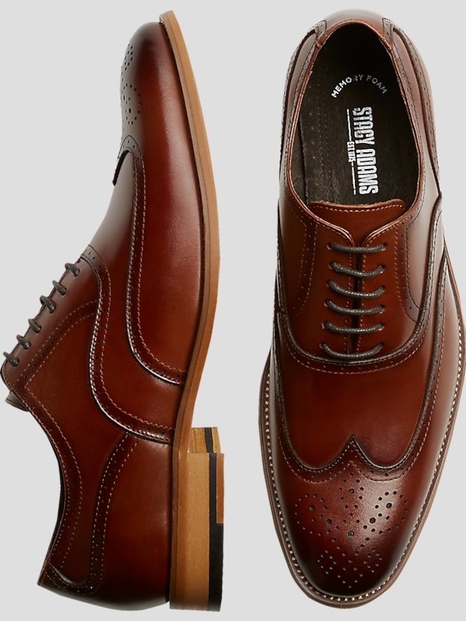Stacy Adams Dunbar Leather Wingtip Oxfords