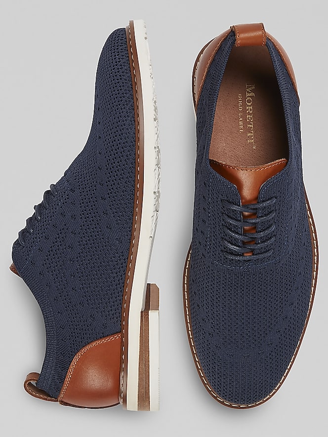 Moretti Ashville Knit Lace-Up Oxfords