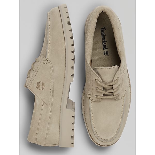 Timberland Men's Authentics Light Lace-Up Lug Bottom Boat Shoes Light Brown - Size: 9 D-Width TMW417190407