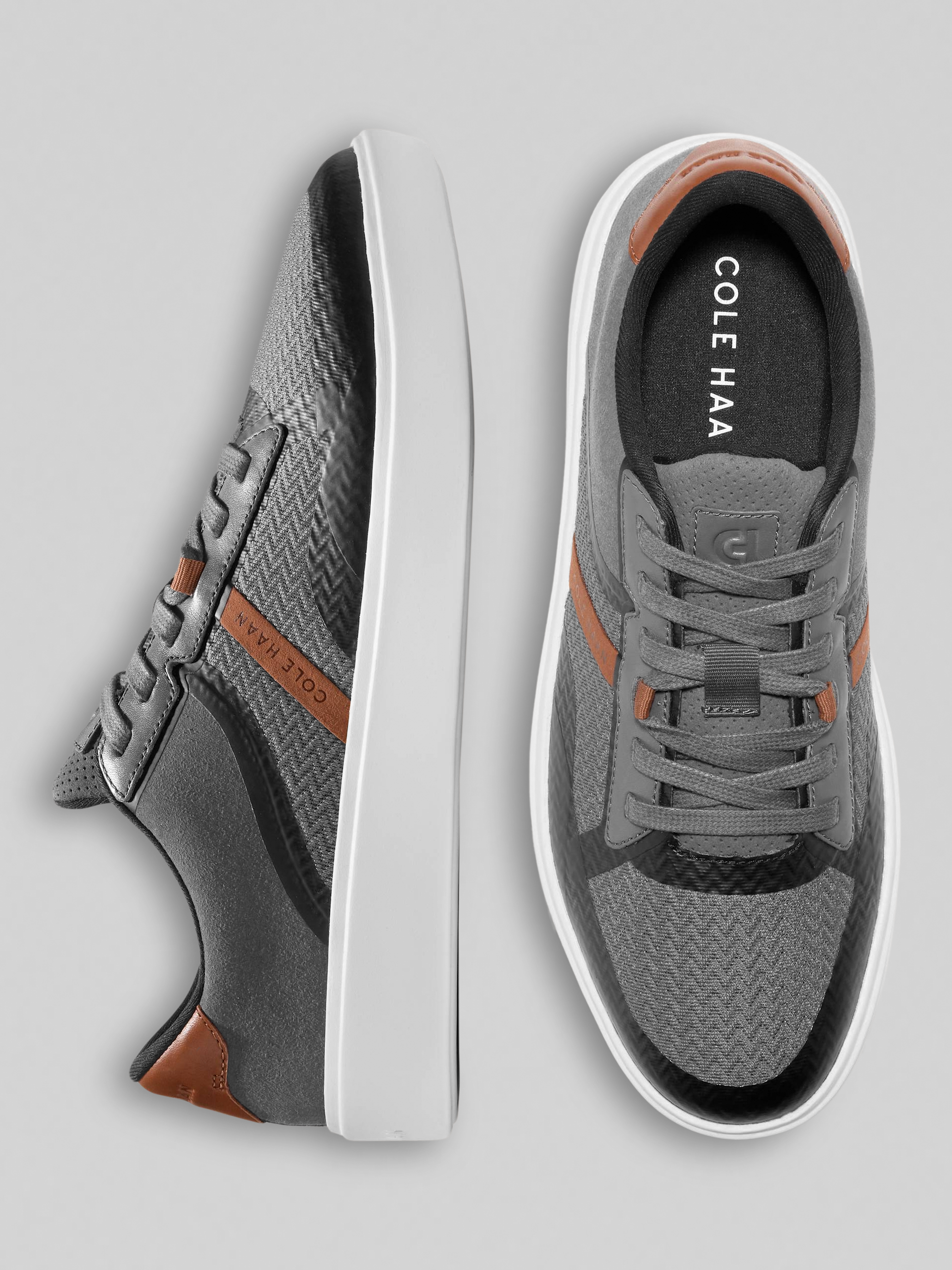 Grand Crosscourt Winner Leather Lace-Up Sneakers