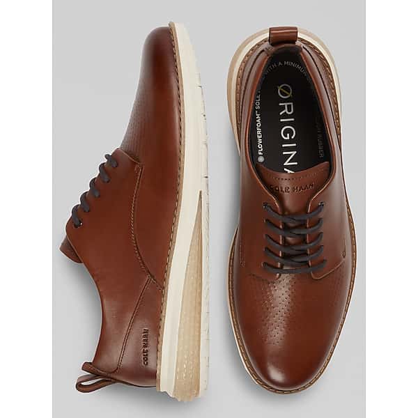 Cole Haan Men's Original Grand EnergyWeave Plain Toe Oxfords Tan - Size: 7 1/2 D-Width TMW417675405