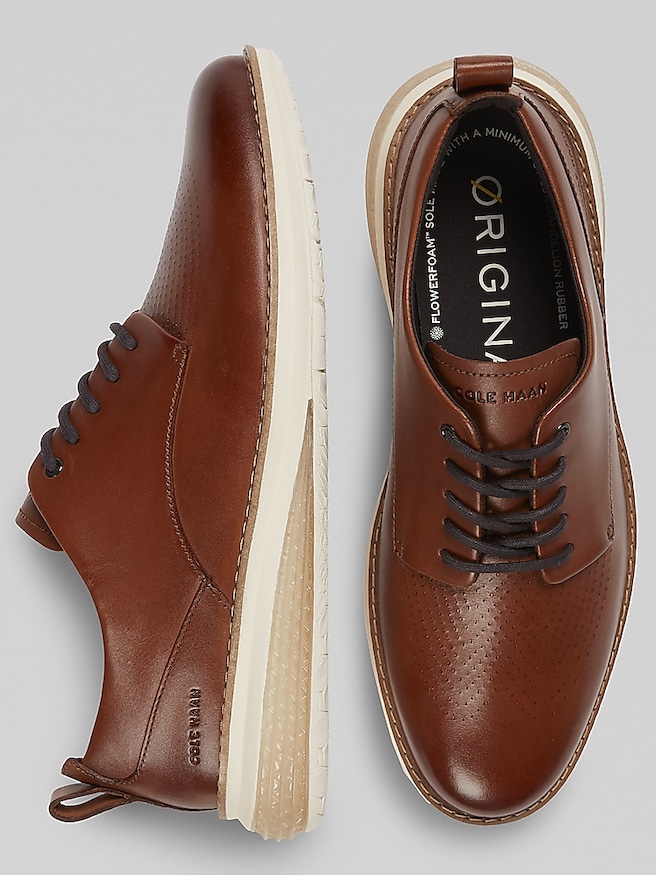 Cole Haan Men's Original Grand EnergyWeave Plain Toe Oxfords , Tan
