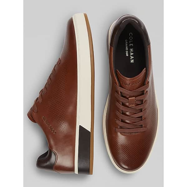 Cole Haan Men's GrandPro Angleace Lace-Up Sneakers Tan - Size: 10 1/2 D-Width TMW417705405