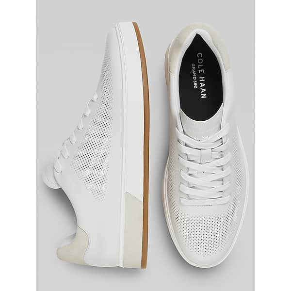 Cole Haan Men's GrandPro Angleace Lace-Up Sneakers White - Size: 7 1/2 D-Width TMW417775413