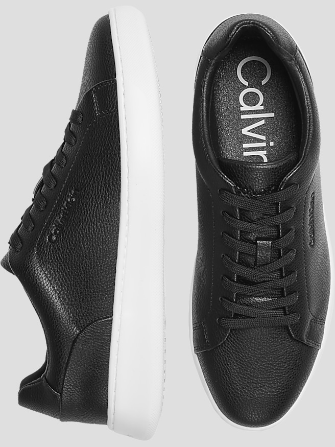 Calvin Klein Men's Hallon Lace-Up Sneakers , Black