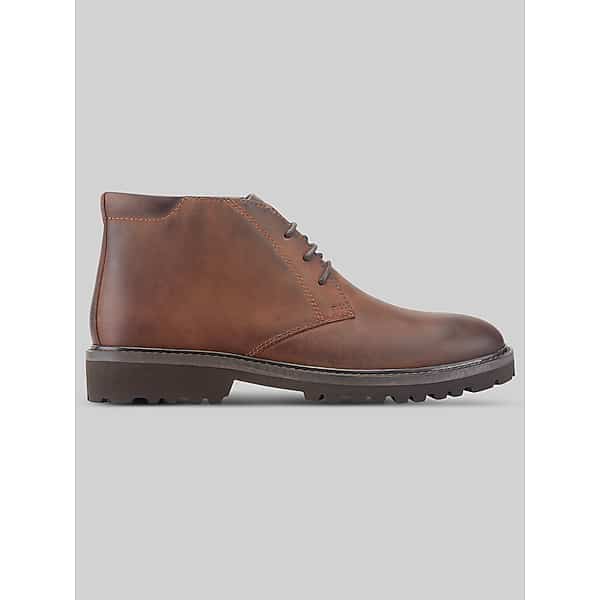 Rockport Men's Merrick Waterproof Lace-Up Chukka Boots Medium Brown Leather - Size: 8 1/2 D-Width