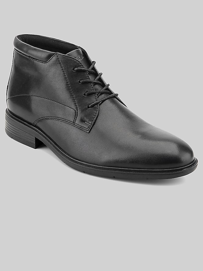 Rockport Oakes Waterproof Dress Lace-Up Slip Resistant Boots, Black - Image 2 of 6