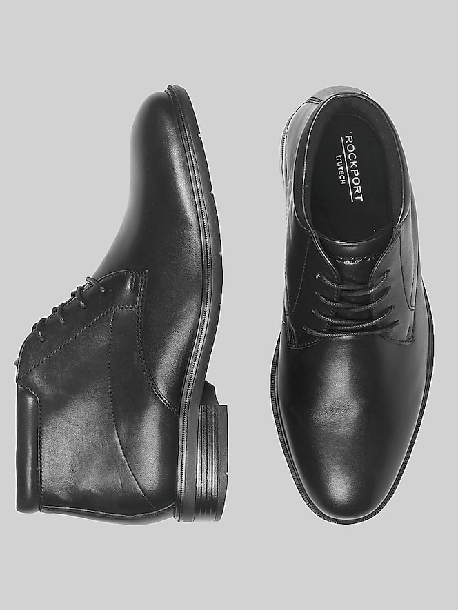 Rockport Oakes Waterproof Dress Lace-Up Slip Resistant Boots, Black - Image 4 of 6