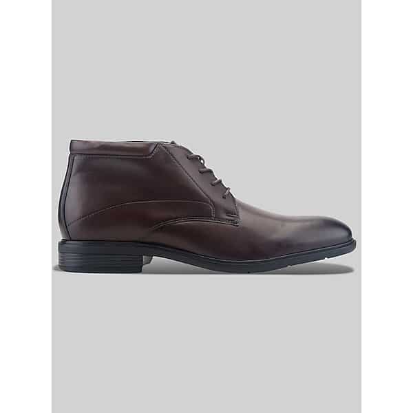 Rockport Men's Oakes Waterproof Dress Lace-Up Slip Resistant Boots Dark Brown - Size: 10 D-Width