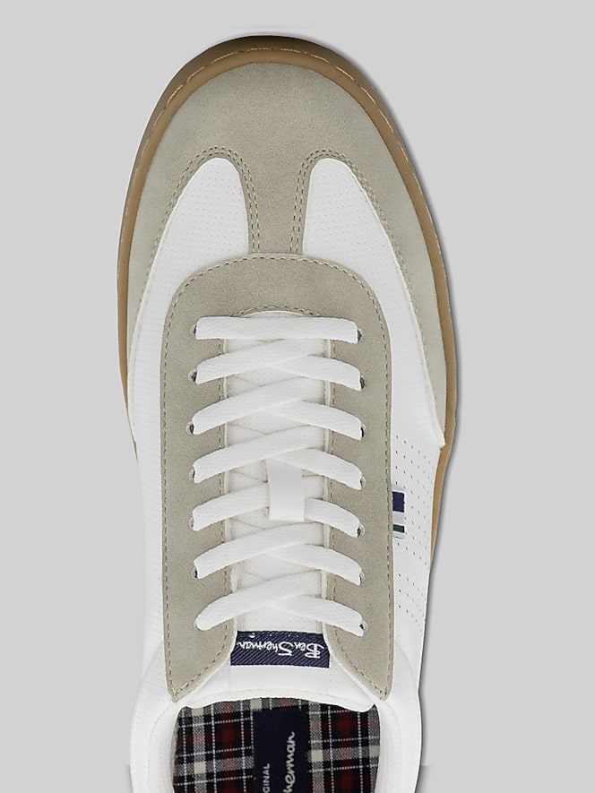 Ben Sherman Glasgow Sneakers, White/Green/Gu - Image 6 of 7
