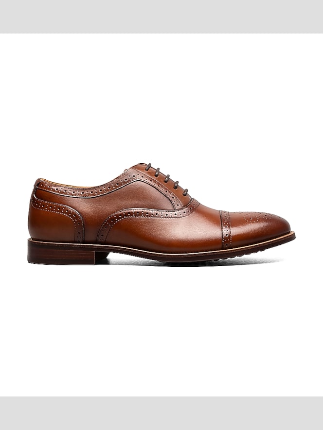 Florsheim Remi Leather Medallion Cap Toe Oxfords