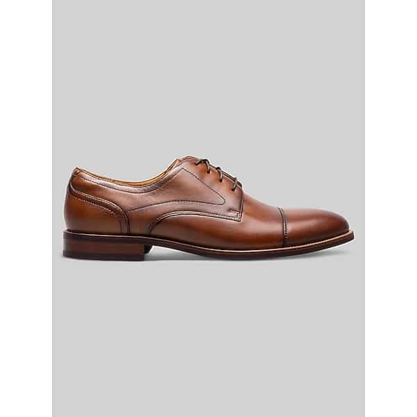 Florsheim Men's Remi Leather Cap Toe Oxfords Cognac - Size: 14 D-Width
