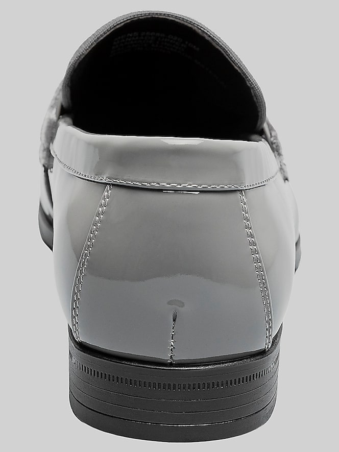 Stacy Adams Spratley Moc Toe Saddle Slip On Loafers, Gray - Image 5 of 7