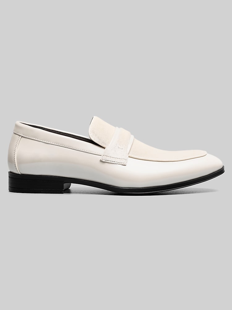 Stacy Adams Spratley Moc Toe Saddle Loafers, Ivory - Brown - Size: 11 D |  Formal Shoes | Men's Wearhouse