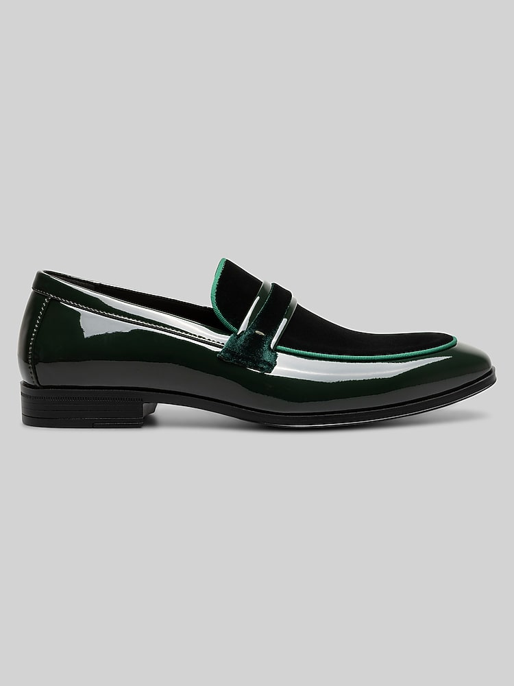 green dress shoes near me Men Dress Shoes-Alligator-Olive – Church suits for less main image 1