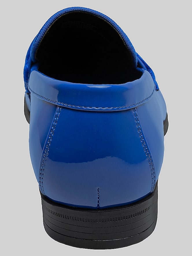Stacy Adams Spratley Moc Toe Saddle Loafers, Royal Blue - Size: 9 D ...
