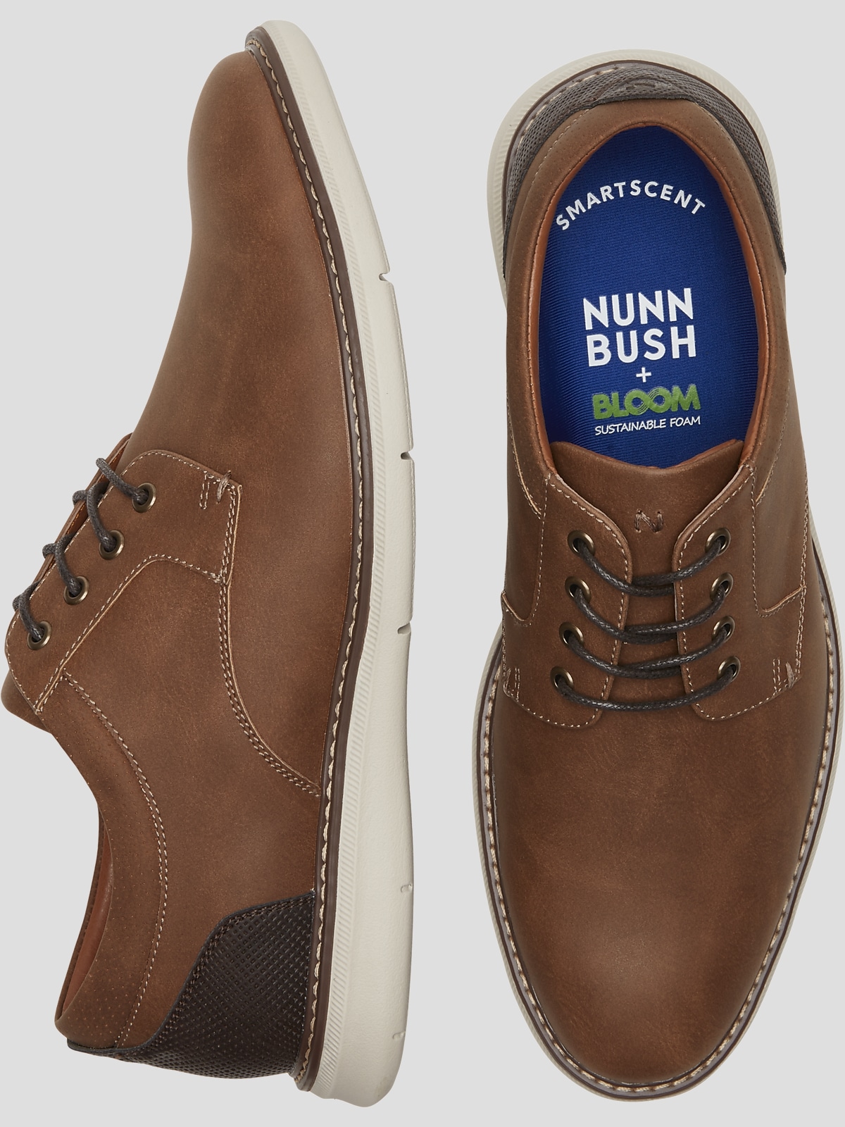 Nunn Bush Chase Plain Toe Oxfords Casual Shoes Men s Wearhouse