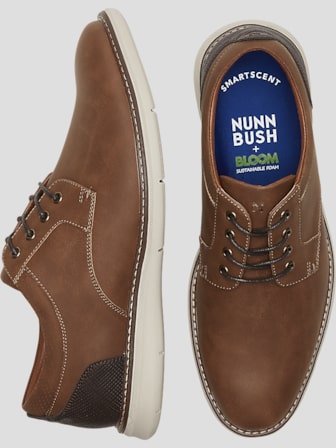 Nunn Bush Chase Plain Toe Oxfords Casual Shoes Men s Wearhouse