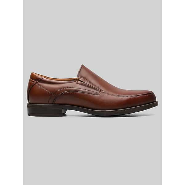 Florsheim Men's Finance Moc Toe Slip On Cognac - Size: 9 D-Width