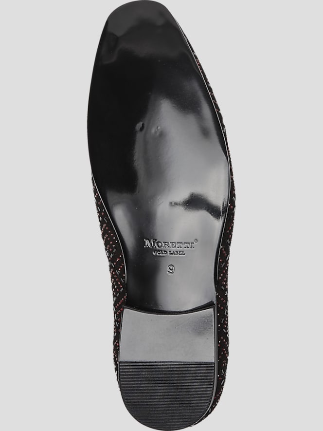 Moretti Shepard Velvet Beaded Smoking Shoes
