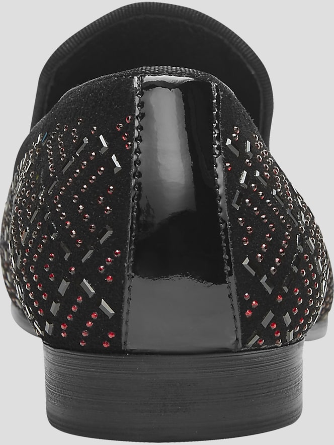 Moretti Shepard Velvet Beaded Smoking Shoes