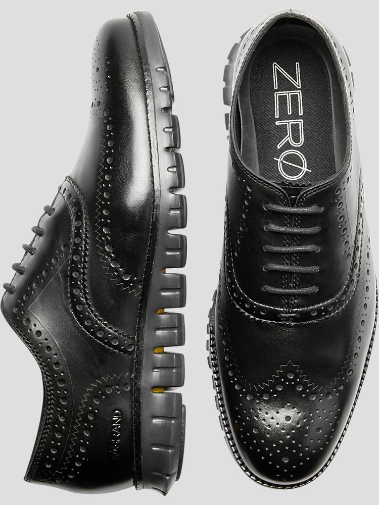 Cole haan zerogrand wingtip black cheap