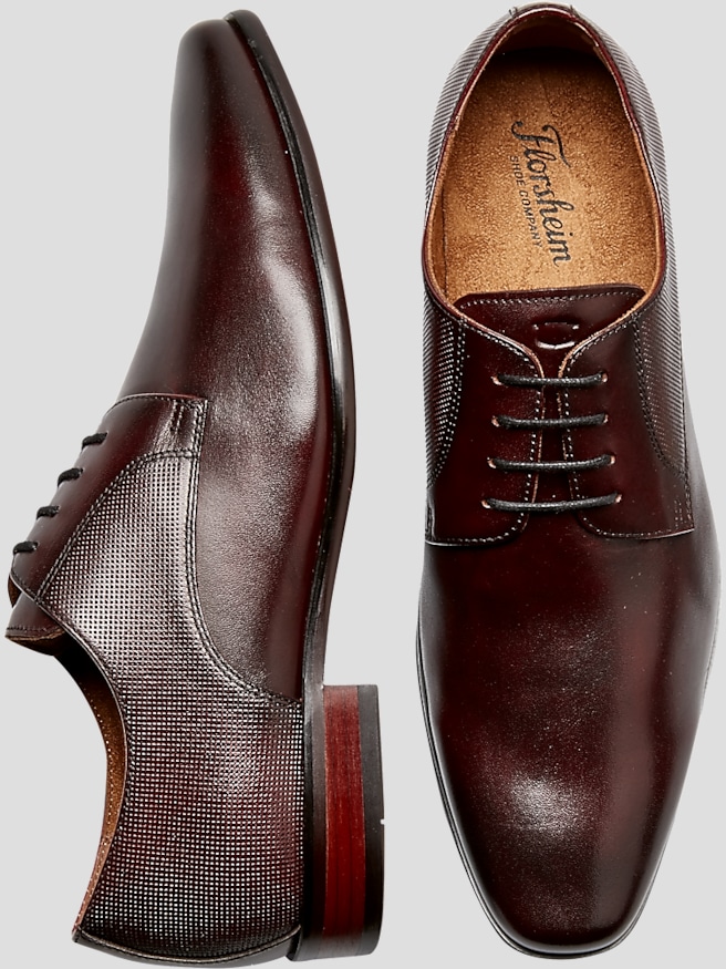 Burgundy slip shop on dress shoes