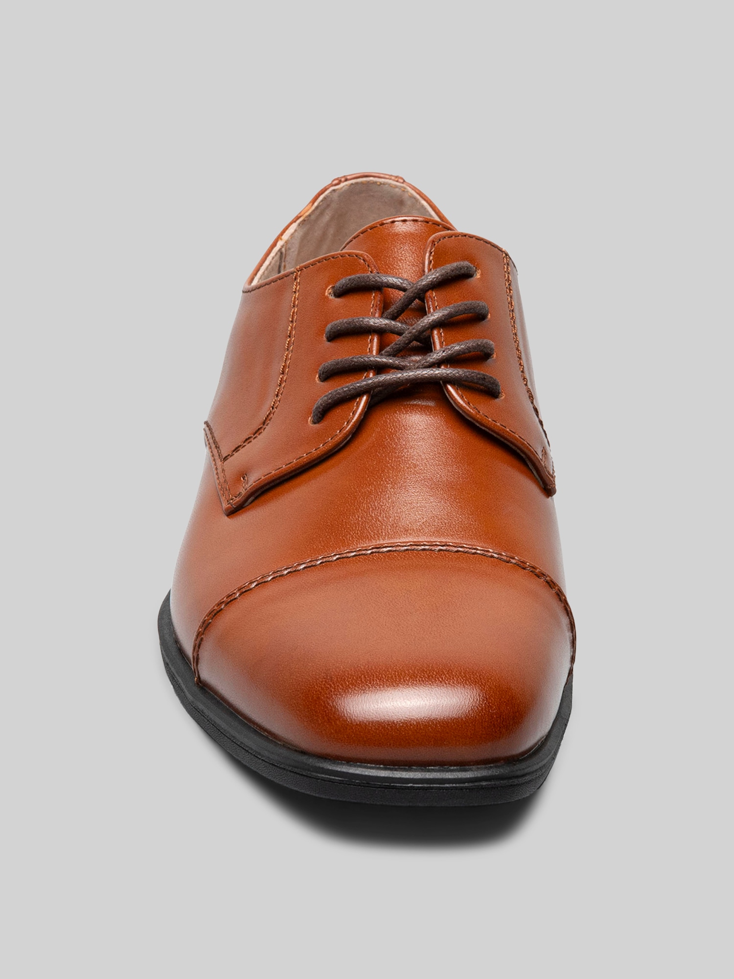 Rolan Leather Boys Cap Toe Dress Shoes