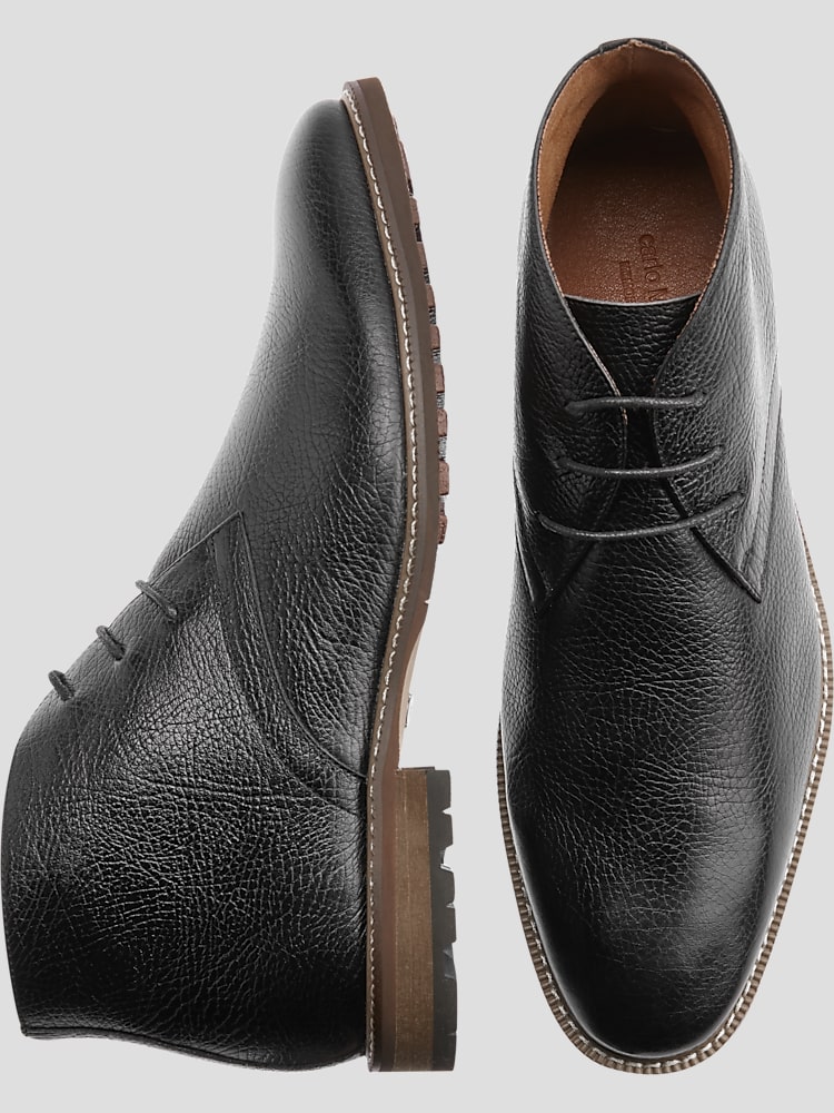 Men's wearhouse hotsell black shoes