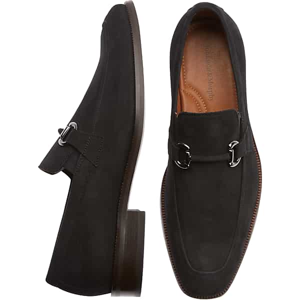 Johnston & Murphy Men's Johnston & Amp; Murphy Everett Suede Horsebit Loafers Black - Size: 11.5 D-Width TMW41R515402