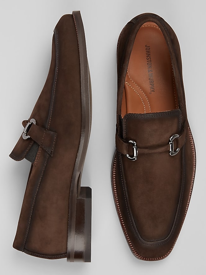 Johnston &Amp; Murphy Everett Moc Toe Covered Bit Loafers, Brown - Image 4 of 6
