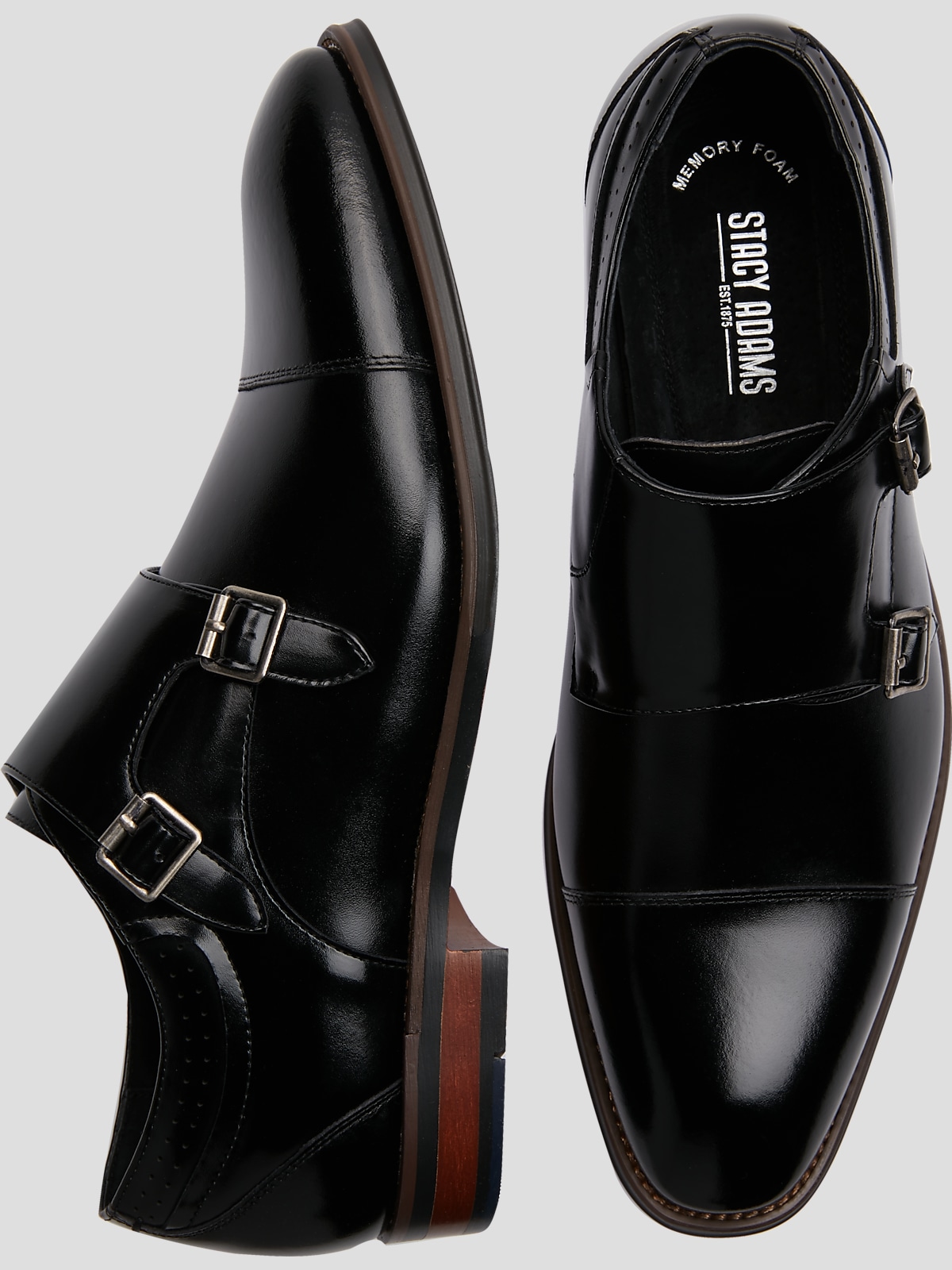 Stacy Adams Bayne Double Monk Strap Dress Shoes Dress Shoes