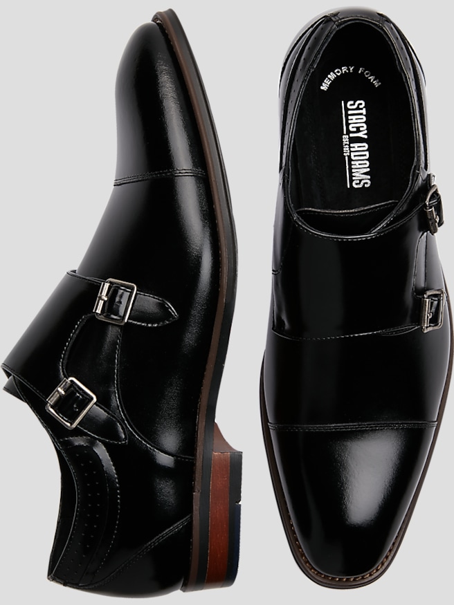 Black stacy adams shoes for men shop