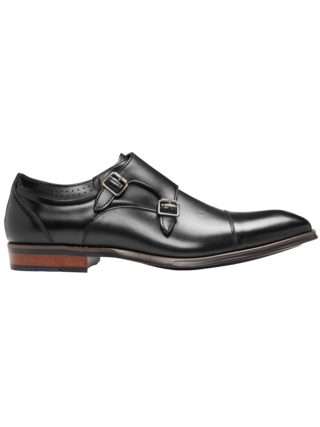 Mocassim Stacy Adams Arthur Double Monk Strap - Conhaque Tamanho 41